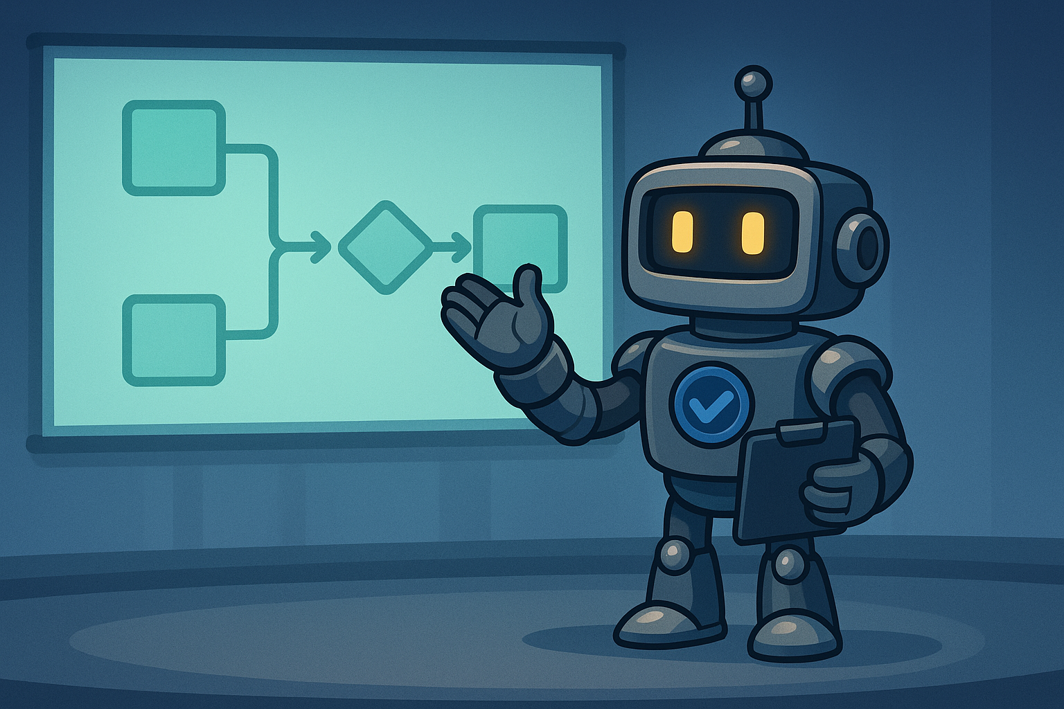 Illustration of the Validibot robot